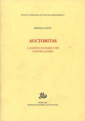 Auctoritas. L'assertio di Enrico VIII contro Lutero