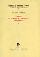 Studies in Renaissance thought and letters. Vol. 2