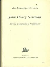 John Henry Newman. Scritti d'occasione e traduzioni