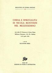 Chiesa e spiritualità di Nicola Monterisi nel Mezzogiorno