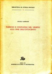 Parroci e contadini nel Veneto alla fine dell'Ottocento