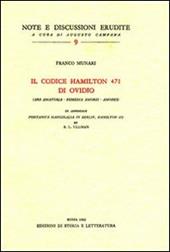 Il codice Hamilton 471 di Ovidio (Ars amatoria-Remedia amoris-Amores)-Pontano's marginalia in Berlin, Hamilton 471