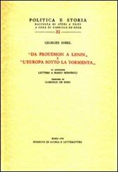 Da Proudhon a Lenin-L'Europa sotto la tormenta-Lettres à Mario Missiroli