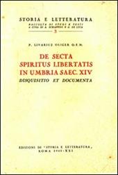 De secta «spiritus libertatis» in Umbria saec. XIV. Disquisitio et documenta
