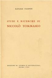 Studi e ricerche su Niccolò Tommaseo