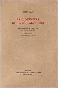 La giovinezza di Giulio Salvadori. Dalla stagione bizantina al rinnovamento - Nello Vian - Libro Edizioni di Storia e Letteratura 1962, Storia e letteratura | Libraccio.it