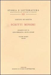 Scritti minori. Vol. 4: 1920-1930