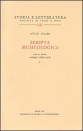 Scripta musicologica