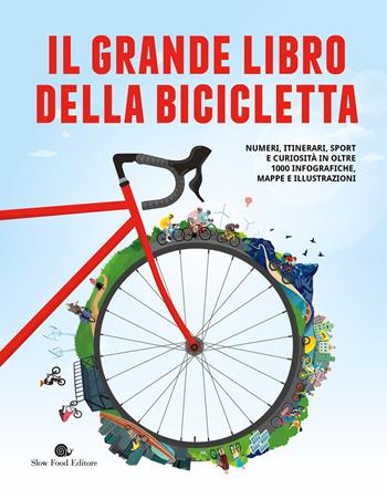 Il grande libro della bicicletta. Numeri, itinerari, sport e curiosità in oltre 1000 infografiche, mappe e illustrazioni. Ediz. a colori - Jan Wittenbrink - Libro Slow Food 2024, Slowbook | Libraccio.it