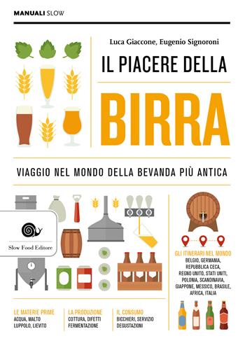 Il piacere della birra. Viaggio nel mondo della bevanda più antica - Luca Giaccone, Eugenio Signoroni - Libro Slow Food 2025, Manuali Slow | Libraccio.it