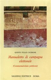 Manualetto di campagna elettorale-Commentariolum petitionis