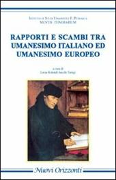 Rapporti e scambi tra umanesimo italiano ed umanesimo europeo. L'Europa è uno stato d'animo
