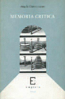 Memoria critica - Angela Giannitrapani - Libro Edizioni Empiria Ass. Cult. 1995, Saggi | Libraccio.it