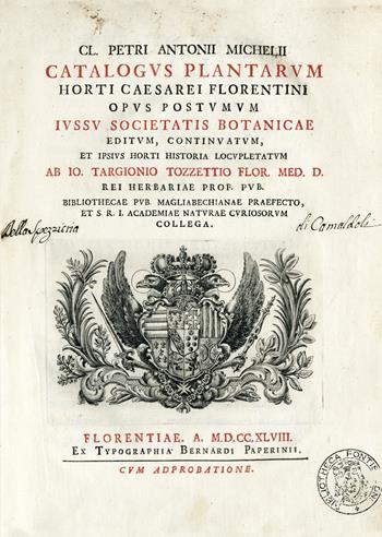 Catalogus plantarum Horti Caesarei Florentini - Pier Antonio Micheli - Libro Morphema Editrice 2019, Perle senza tempo | Libraccio.it