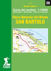 Parco Naturale del Monte San Bartolo. Carta dei sentieri 1:15.000. Ediz. italiana, inglese, francese e tedesca