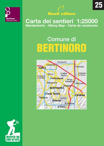 Comune di Bertinoro. Carta dei sentieri 1:25.000  - Libro Monti Raffaele 2019 | Libraccio.it