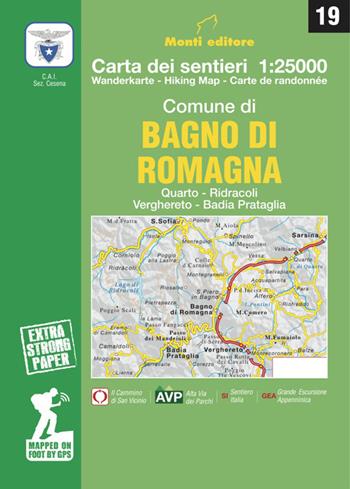 Carta dei sentieri. Bagno di Romagna 1:25000 - Raffaele Monti - Libro Monti Raffaele 2022 | Libraccio.it