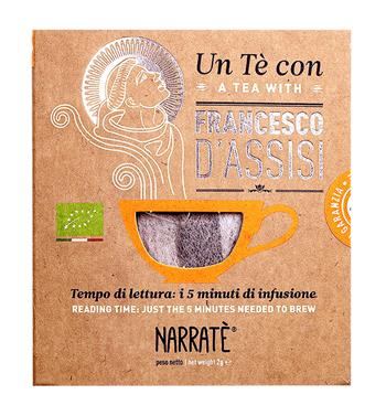 Un tè con Francesco d'Assisi. A tea with Francesco d'Assisi. Con Filtro di tè con blend ispirato al Cantico delle Creature - Massimiliano Felli - Libro Narratè 2021, NarraPeople | Libraccio.it