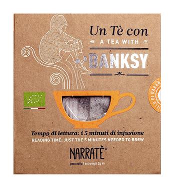 Un tè con Banksy. A tea with Banksy. Con Filtro di tè blu con blend ispirato a Banksy - Valeria Arnaldi - Libro Narratè 2021, NarraPeople | Libraccio.it