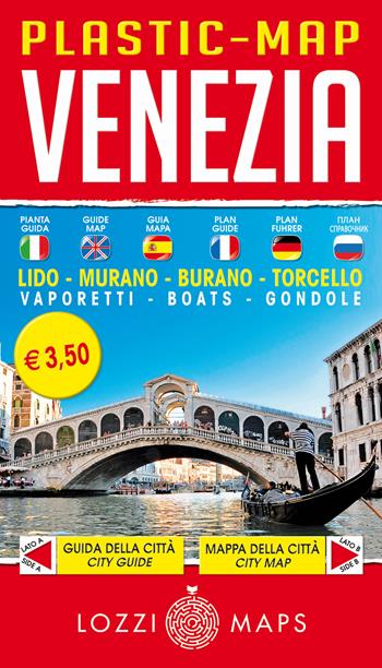 Venezia plastic map. Ediz. multilingue  - Libro Lozzi Publishing 2022, Maps | Libraccio.it