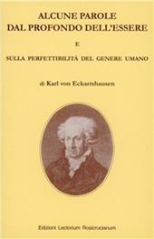 Alcune parole dal profondo dell'essere-Sulla perfettibilità del genere umano