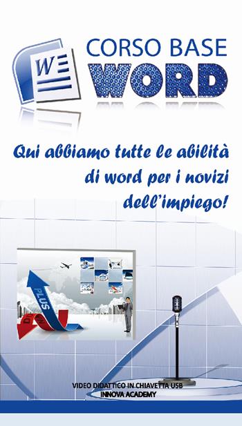 Corso base Word. Qui abbiamo tutte le abilità di Word per i novizi dell'impiego! Video didattico in chiavetta usb  - Libro Innova Academy 2017 | Libraccio.it