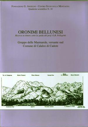 Oronimi bellunesi. Quaderno scientifico. Vol. 10: Gruppo delle Marmarole, versante sud.  - Libro Fondazione Giovanni Angelini 2010, Collana di studi di toponomastica montana | Libraccio.it