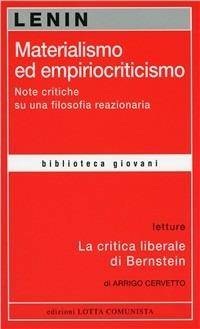 Materialismo ed empiriocriticismo - Lenin - Libro Lotta Comunista 2004, Biblioteca giovani | Libraccio.it