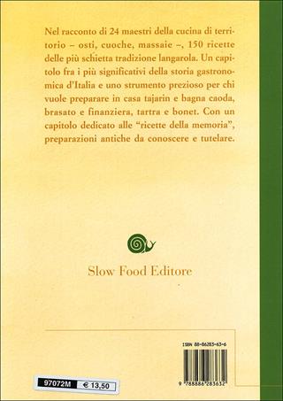 Ricette di osterie di Langa - Armando Gambera - Libro Slow Food 2009, Ricette di Arcigola Slow Food | Libraccio.it