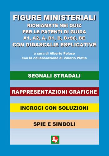 Figure ministeriali richiamate nei quiz per le patenti di guida A1, A2, A, B1, B, B+96, BE con didascalie esplicative  - Libro EDPP 2014 | Libraccio.it