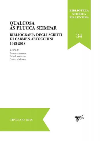 Qualcosa as plucca seimpar. Bibliografia degli scritti di Carmen Artocchini 1945-2018  - Libro TIP.LE.CO 2018, Biblioteca storica piacentina | Libraccio.it