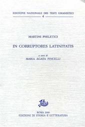 In corruptores latinitatis