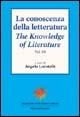 La conoscenza della letteratura-The knowledge of literature. Vol. 3