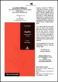 Angelica. Dramma satirico in 3 atti - Leo Ferrero - Libro Metauro 2004, Non solo Pirandello | Libraccio.it