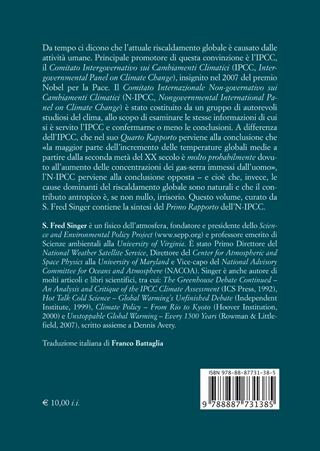 La natura, non l'attività dell'uomo, governa il clima  - Libro 21/mo Secolo 2009 | Libraccio.it