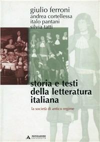 Storia e testi della letteratura italiana. Vol. 5: La società di antico regime (1559-1690) - Giulio Ferroni - Libro Mondadori Università 2003, Manuali | Libraccio.it