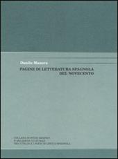 Pagine di letteratura spagnola del Novecento