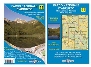 Carta escursionistica Parco Nazionale d'Abruzzo. Monti Marsicani, Mainarde, Monti della Meta. Trek map. Scala 1:25.000  - Libro Il Lupo 2019 | Libraccio.it