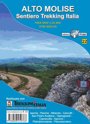 Carta Alto Molise. Sentiero trekking Italia  - Libro Il Lupo 2020 | Libraccio.it