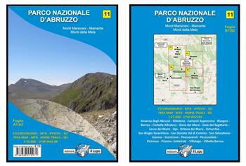 Carta Parco Nazionale d'Abruzzo. Monti Marsicani-Mainarde-Monti della Meta  - Libro Il Lupo 2023 | Libraccio.it