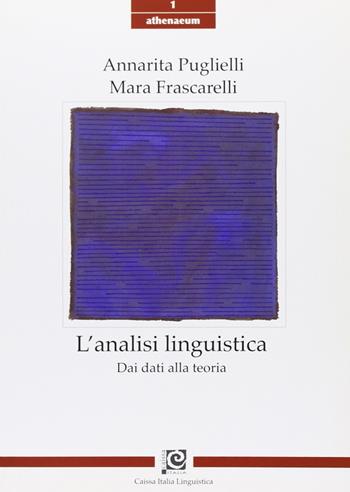 L' analisi linguistica. Dai dati alla teoria - Annarita Puglielli, Mara Frascarelli - Libro Caissa Italia 2008, Athenaeum | Libraccio.it