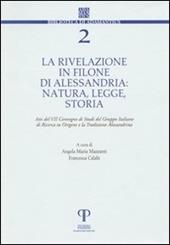 La rivelazione in Filone di Alessandria. Natura, legge, storia