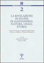 La rivelazione in Filone di Alessandria. Natura, legge, storia