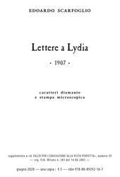 Lettere a Lydia. Ediz. speciale