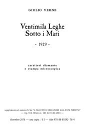 Ventimila leghe sotto i mari. Ediz. a caratteri diamante e stampa microscopica