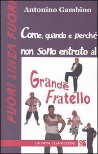 Come, quando e perché non sono entrato al Grande fratello - Antonino Gambino - Libro Edizioni Clandestine 2004, Narrativa tascabile | Libraccio.it