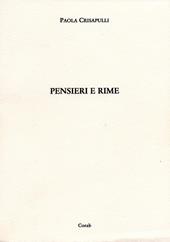 Pensieri e rime