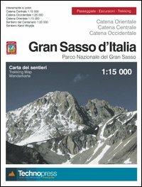 Gran Sasso d'Italia. Carta dei sentieri 1:15.000  - Libro Technopress 2007, Cartografia | Libraccio.it