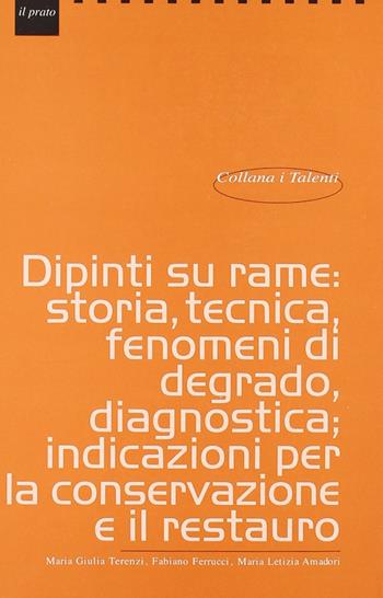 Dipinti su rame: storia, tecnica, fenomeni di degrado, diagnostica, indicazioni per la conservazione e il restauro - M. Letizia Amadori, Fabiano Ferrucci, M. Giulia Terenzi - Libro Il Prato 2006, I talenti | Libraccio.it