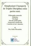 Simphosiani champerij de triplici disciplina cuius parte sunt - Giovanni Pico della Mirandola - Libro Castel Negrino 2006, I Mentori | Libraccio.it